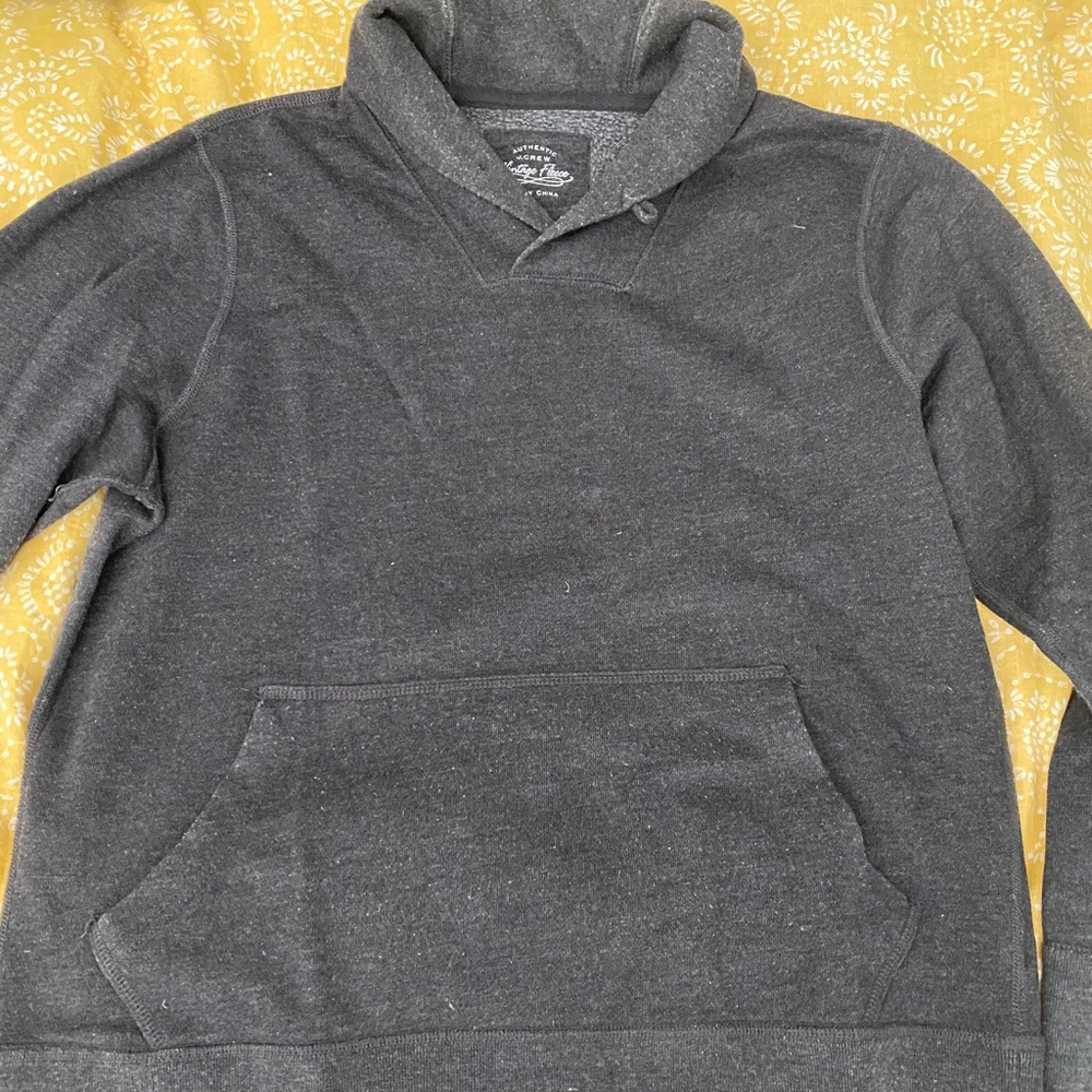 Shawl collared sweatshirt
